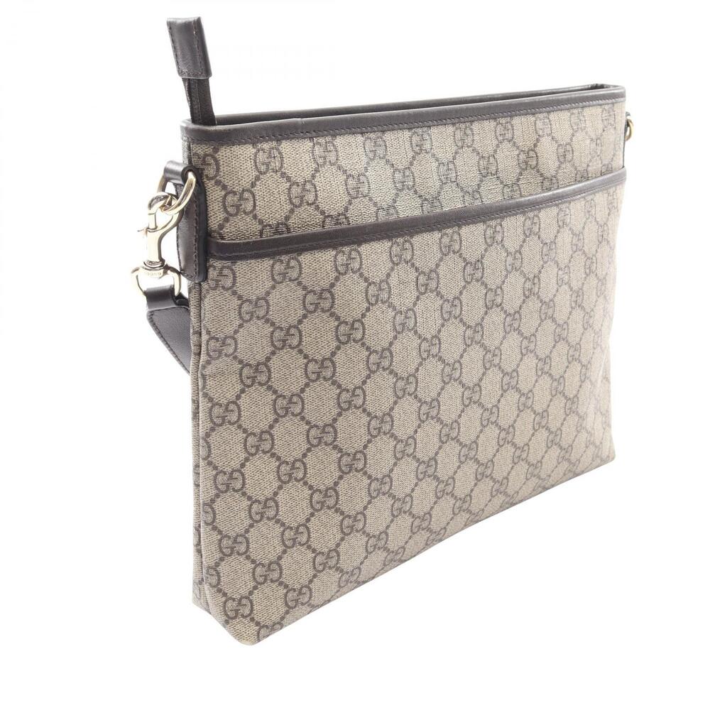 Gucci Supreme Brown Bag Leather Canvas GG Beige Shoulder Brown Tan